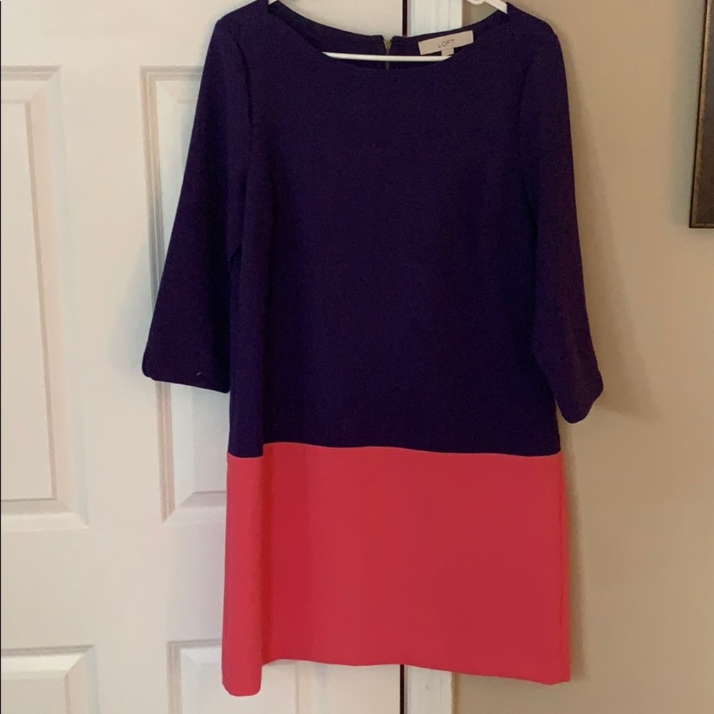 Loft color block Dress